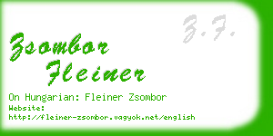 zsombor fleiner business card